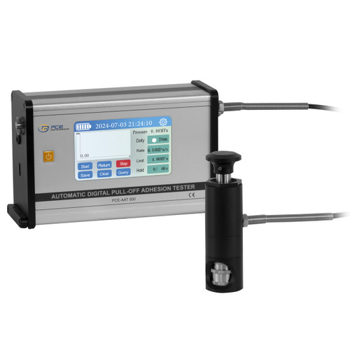 PCE Adhesion Tester PCE-AAT 500, Adhesion Tester Frontal,  Adhesion Tester's Components and Parts,  Adhesion Tester Accessory, PCE Adhesion Tester Other Accessory, PCE Adhesion Tester Sensor, PCE-AAT 500 Adhesion Tester USB Port