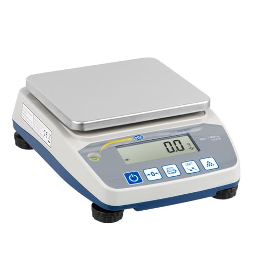 Detailed view of PCE Instruments Digital Counting Scale, Front view of PCE Instruments Digital Counting Scale, Close-up of PCE Instruments Digital Counting Scale