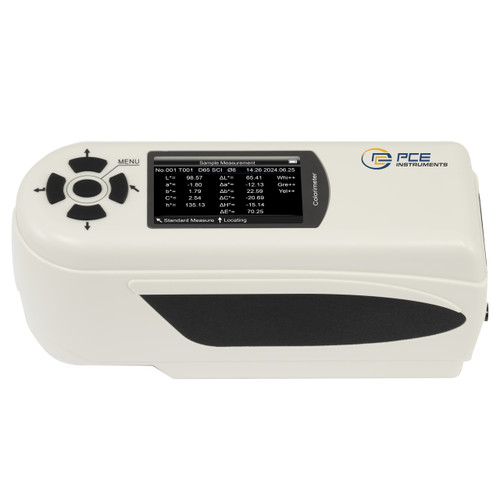 PCE Instruments PCE-CSM 7 Colorimeter in White Background, PCE Instruments PCE-CSM 7 Colorimeter Detailed View, PCE Instruments PCE-CSM 7 Colorimeter USB Port, PCE Instruments PCE-CSM 7 Colorimeter Being Used, PCE Instruments PCE-CSM 7 Colorimeter with Its Case, PCE Instruments PCE-CSM 7 Color Chart