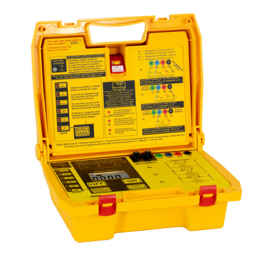 Front view of PCE Instruments Microohm Meter