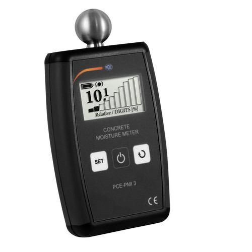 PCE Instruments Moisture Meter in white background, Front view of PCE Instruments Moisture Meter, Another angle of PCE Instruments Moisture Meter, PCE Instruments Moisture Meter being used, PCE Instruments Moisture Meter being used, PCE Instruments Moisture Meter in its box