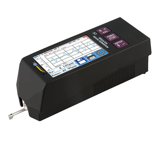 PCE Instruments Roughness Tester in white background, PCE Instruments Roughness Tester being used, PCE Instruments Roughness Tester in white background, PCE Instruments Roughness Tester USB Port, Close-up of PCE Instruments Roughness Tester, Back view of PCE Instruments Roughness Tester, PCE Instruments Roughness Tester being used, PCE Instruments Roughness Tester being used, Close-up of PCE Instruments Roughness Tester, Complete Set of PCE Instruments Roughness Tester