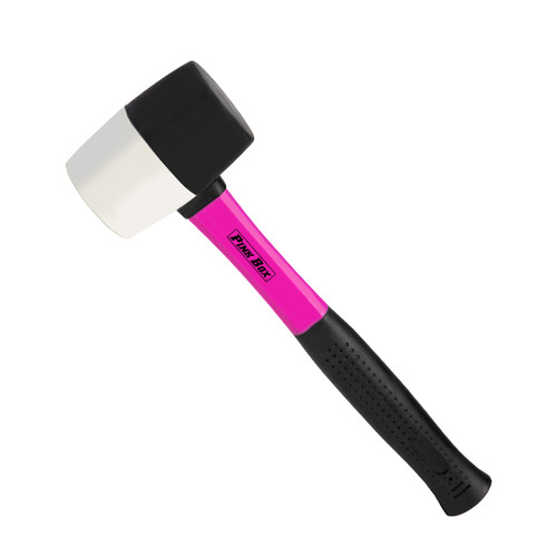 The Original Pink Box 16 oz. Rubber Mallet (PB16RM) by JB Tools