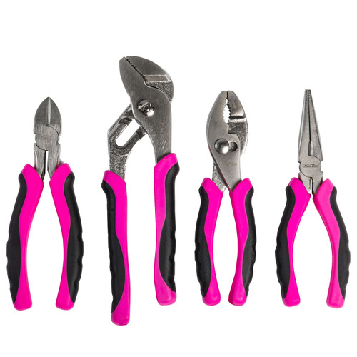 The Original Pink Box 4-Piece Plier Set (PB4PL) by JB Tools