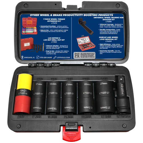 Lock Technology 7-Piece 1/2" Drive Flip Socket Set (1237)