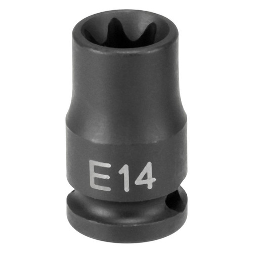 Grey Pneumatic 3/8" Drive E5 External Torx Standard Impact Socket (1105ET)