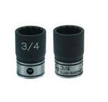 Grey Pneumatic 1/4" Drive 4.5 Mm 12-Point Metric Deep Socket (89145MD)