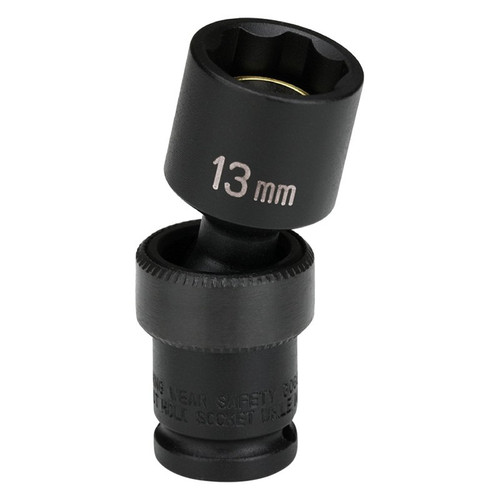 Grey Pneumatic 1/4" Drive 8 Mm 6-Point Surface Drive Standard Magnetic Impact U-Joint (908UMG)