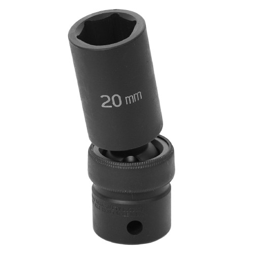 Grey Pneumatic 1/2" Drive 23 Mm 6-Point Deep Impact U-Joint (2023UMD)