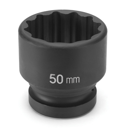 Grey Pneumatic 35Mm X 12 Point Short 1" Drive Impact Socket (4135M)