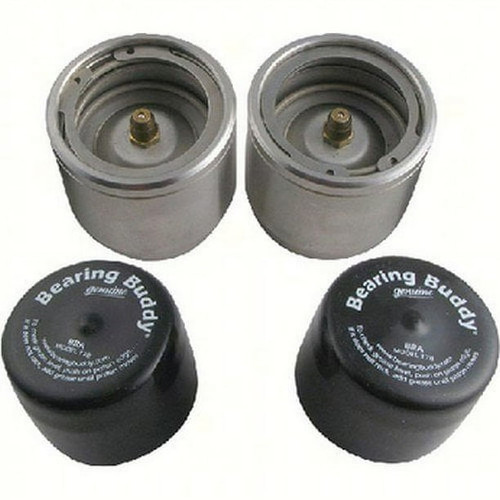 Bearing Buddy 2.047" Diameter Stainless Steel Model Diameter With Protective Bras - Pair (42408)