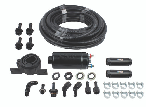 FiTech 255 LPH Inline Fuel Pump Delivery Kit (50001) by JB Tools