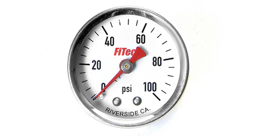 FiTech 0-100 PSI Analog Fuel Pressure Gauge (80115) by JB Tools