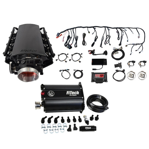 FiTech Ultimate LS EFI 500HP w/70002 Kit + Force Fuel (75202) by JB Tools