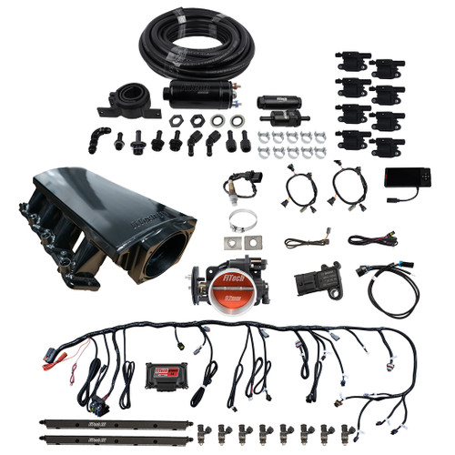 FiTech LS Kit w/70011 Kit Inline Fuel Pump & LED Coil Pack Set (79111) by JB Tools