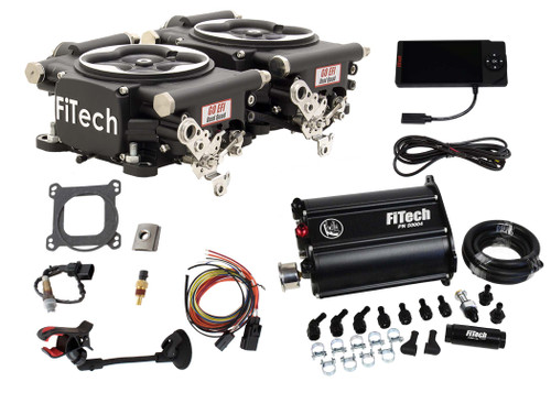 FiTech Go EFI 2x4 625HP Black Master Kit w/Force Fuel (35262) by JB Tools