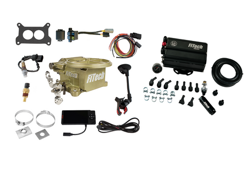 FiTech 2 Barrel 400 HP Classic Gold EFI w/ Force Fuel (35591) by JB Tools