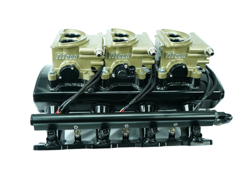 FiTech LS 750HP Tri Power EFI w/ Intake and Throttle Bodies (70080) by JB Tools