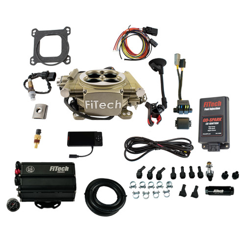 FiTech Easy Street 600 HP Classic Gold EFI w/Force Fuel & CDI (93555) by JB Tools