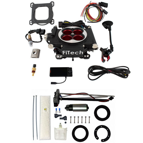 FiTech EFI4 600HP Power Adder Matte Black w/In-Tank Master Kit (36104) by JB Tools
