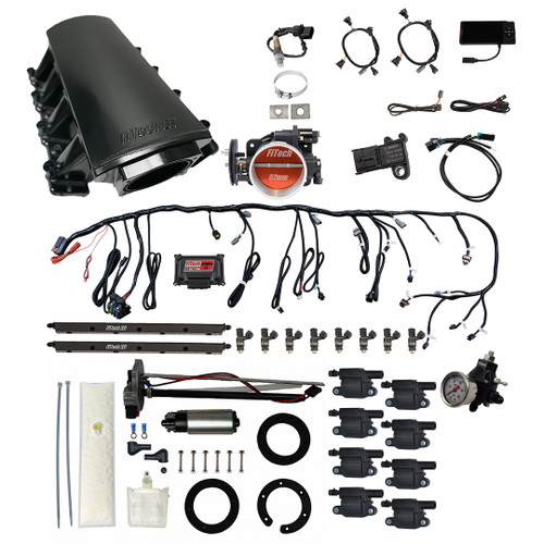 FiTech LS 500 HP EFI LS7 Intake Master Kit w/ LS3 Style Coil (78415) by JB Tools