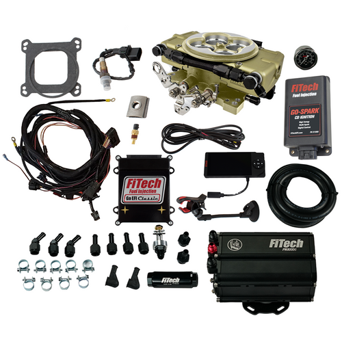 FiTech Classic Gold 650HP EFI Master Kit w/ CDI Box (93558) by JB Tools