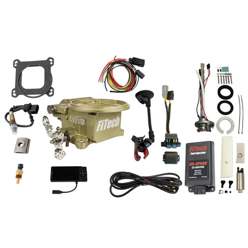 FiTech 2 Barrel 400 HP Classic Gold EFI w/ 340LPH Pump & CDI (96001) by JB Tools