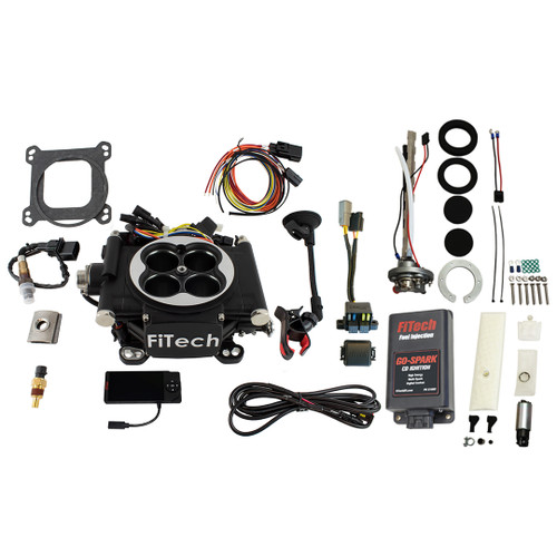 FiTech EFI 4 600 HP Matte Black w/ 255 LPH In-Tank Pump & CDI (96502) by JB Tools
