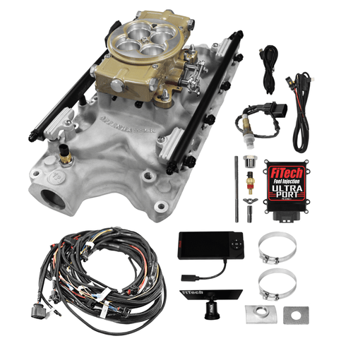 FiTech 1000HP Ford 351W Offenhauser VPI EFI Classic Gold (30-18-414) by JB Tools
