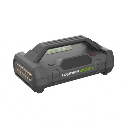 Lokithor 12V 3000A LiFePO₄ Jump Starter With 150PSI Air Inflator (JA3000 PRO) – 3000A LiFePO₄ jump starter with 150PSI air inflator.