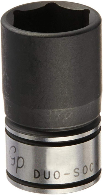 Grey Pneumatic 1/2" Drive x 28mm Standard Duo-Socket, 6 Point (82028M)