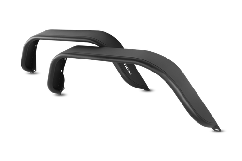 Black Attica 4x4 ATTJT01H103-BX-R Terra Series Rear Fender Flares for 2019-2024 Jeep Gladiator JT.
