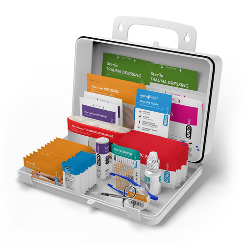 Surefill 25 ANSI 2021 A+ First Aid Kit - Weatherproof Case (SF25AW) Inclusions