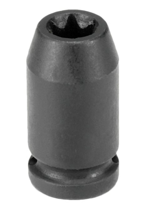 Grey Pneumatic 908ET 1/4 "محرك x E8 مقبس مقبس الصدمات الخارجي