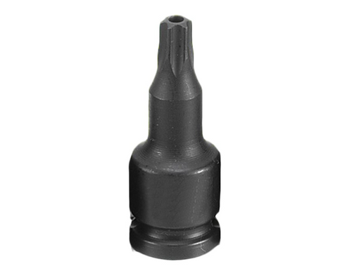 Grey Pneumatic 1/4" Dr. x TT10 Tamper Proof Star Driver Socket (910TT)