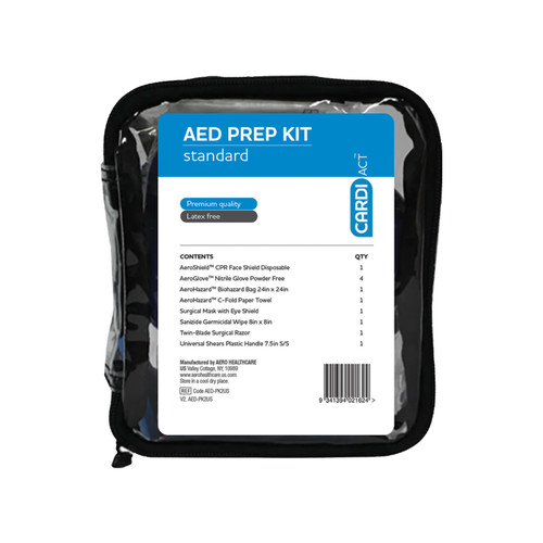 Cardiact AED Prep Kit in Plastic Bag (AED-PK2US)