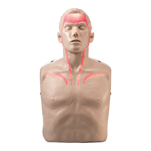 Brayden LED CPR Manikin w/Blood Flow Circulation (Red Lights) (IM13-R)
