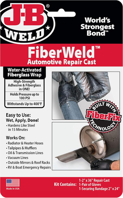 JB Weld 2" X 36" Automoitve Repair Cast, Black (38237)