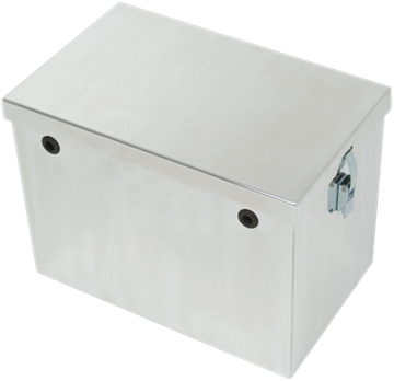 Phoenix USA 12" Polished Finish Battery Box (SP12BP) by JB Tools