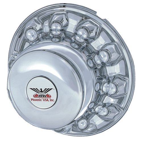 Phoenix USA Ford 05-16 F450-550 Chrome ABS Rear Hub Cover (QH2001R) by JB Tools