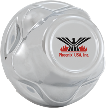 Phoenix USA 5 Lug On 4.5" Bolt 2.75" Logo Indent Hub Cover (QT545CHN) by JB Tools