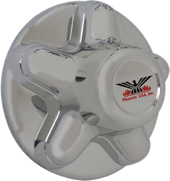 Phoenix USA 5 Lug On 4.5" Bolt 1.7" Logo Indent Hub Cover (QT545CHS) by JB Tools