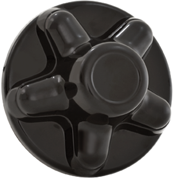 Phoenix USA 5 Lug 4.5" Bolt Circle ABS Black Hub Cover (QT545BHS) by JB Tools