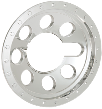 Phoenix USA 6" ABS Chrome Individual Open Middle Wheel Cover (QT6CHBH) by JB Tools