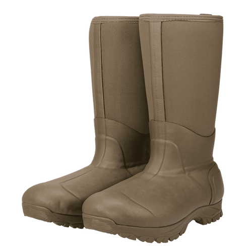 Muddy MTX 17" Insulated Boot 1600G in Clay and Mossy Oak Bottomland. Waterproof, durable, and built for cold, muddy conditions. Available in sizes 7D-13D.