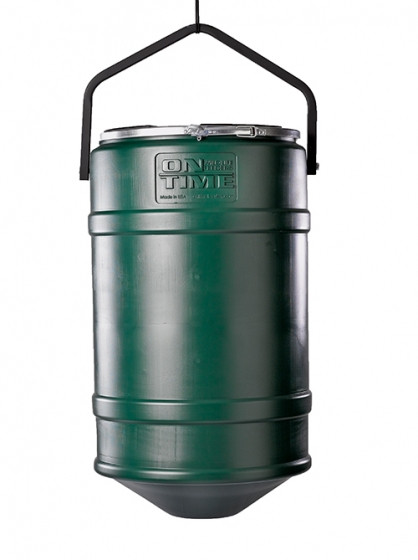 On Time Feeders Elite Feeder with 200lb Hanger 71537 for hanging feeder with a digital timer and 200lb capacity.