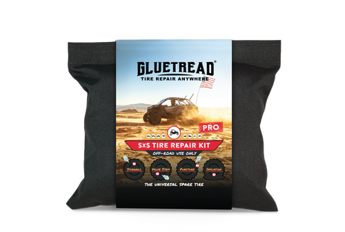 GlueTread SxS Pro Tire Repair Kit GTVA038A for rugged terrain tire repair.