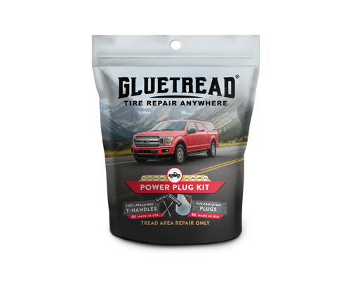 GlueTread Power Plug Kit GTVA040A for fast tubeless tire plug repairs.