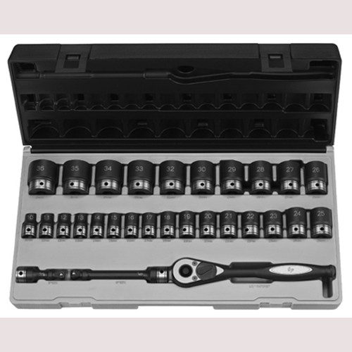 Grey Pneumatic 82229M 1/2" Dr. 29pc Metric Duo-Socket Set - 12 Point