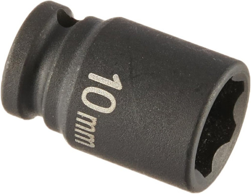 Grey Pneumatic 1/4" Surface Drive x 10mm Standard Socket (910MS)